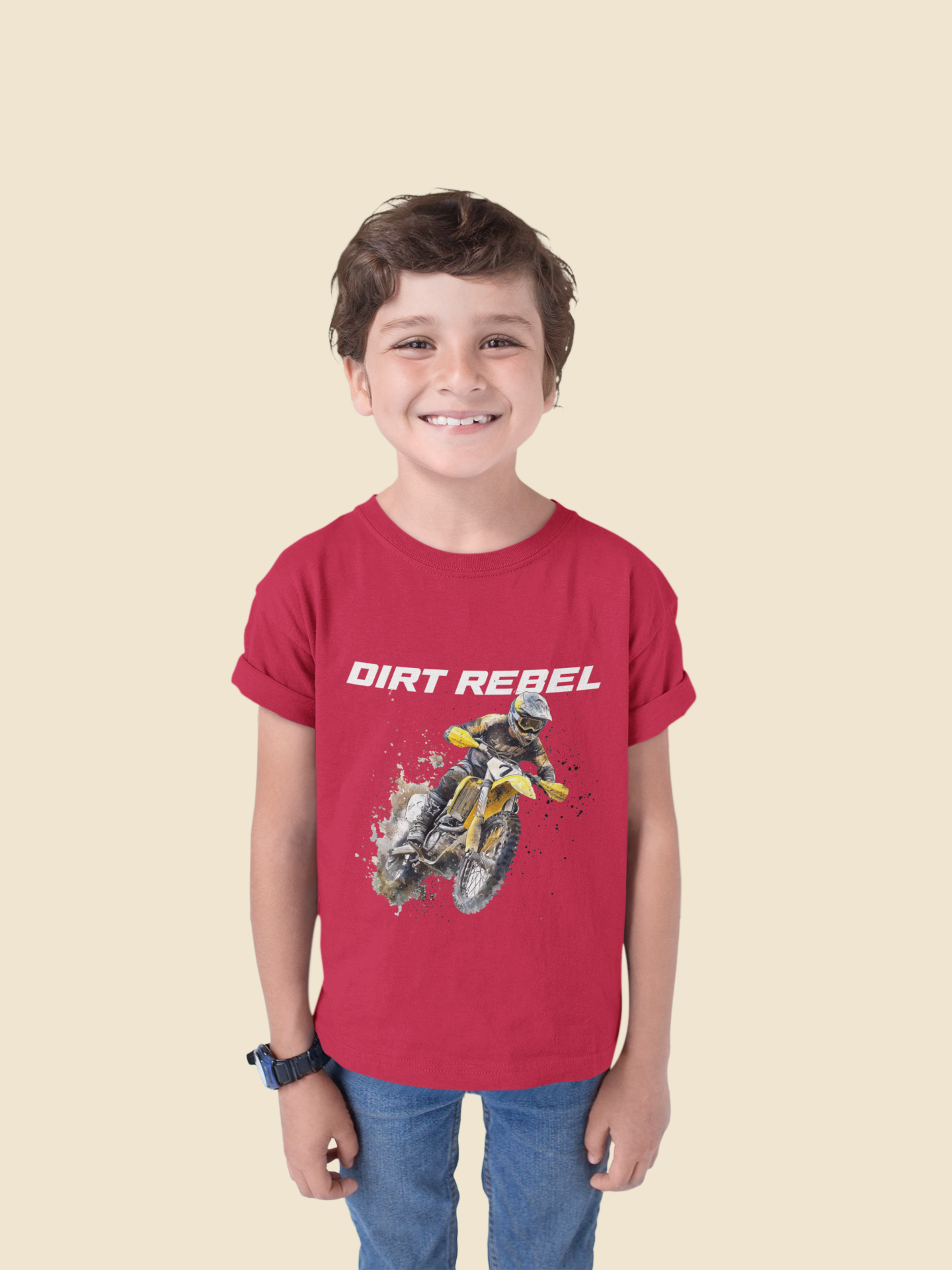 Kids Dirt Rebel T-Shirt | 100% Cotton | QALN