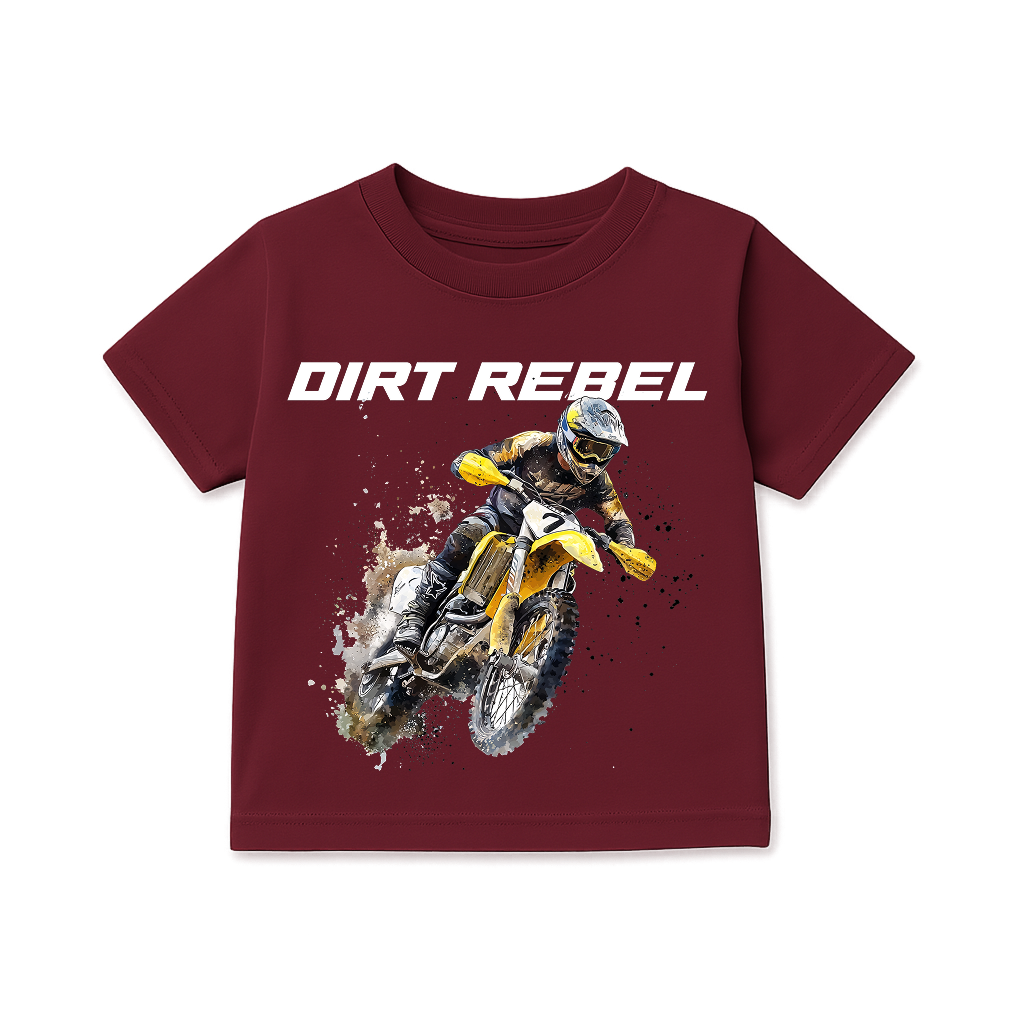 Kids Dirt Rebel T-Shirt | 100% Cotton | QALN