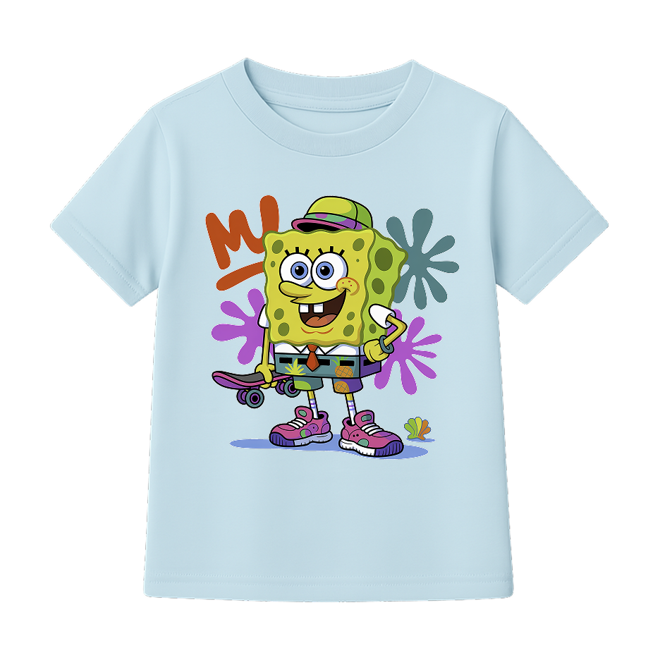 Kids SpongeBob Graphic T-Shirt | 100% Cotton | QALN