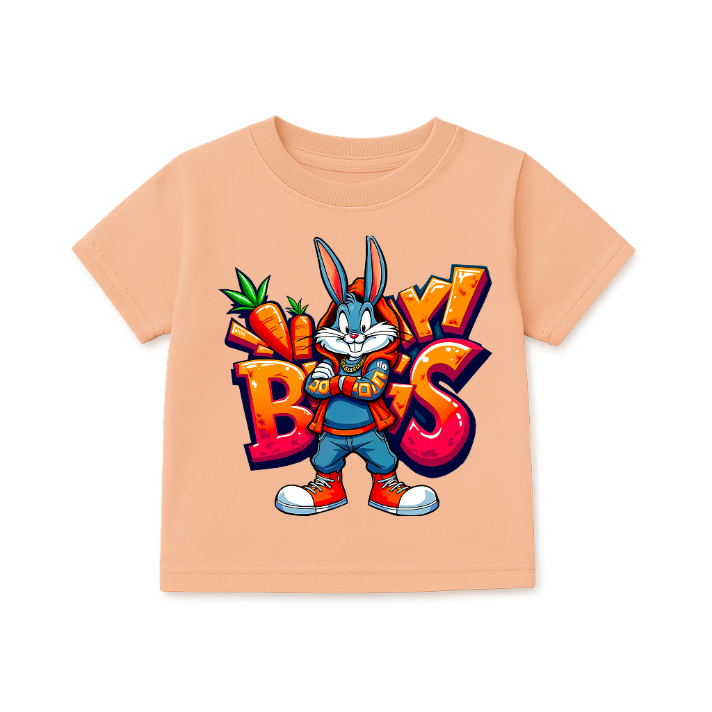 Kids Bugs Bunny 'Boss' T-Shirt | 100% Cotton | QALN