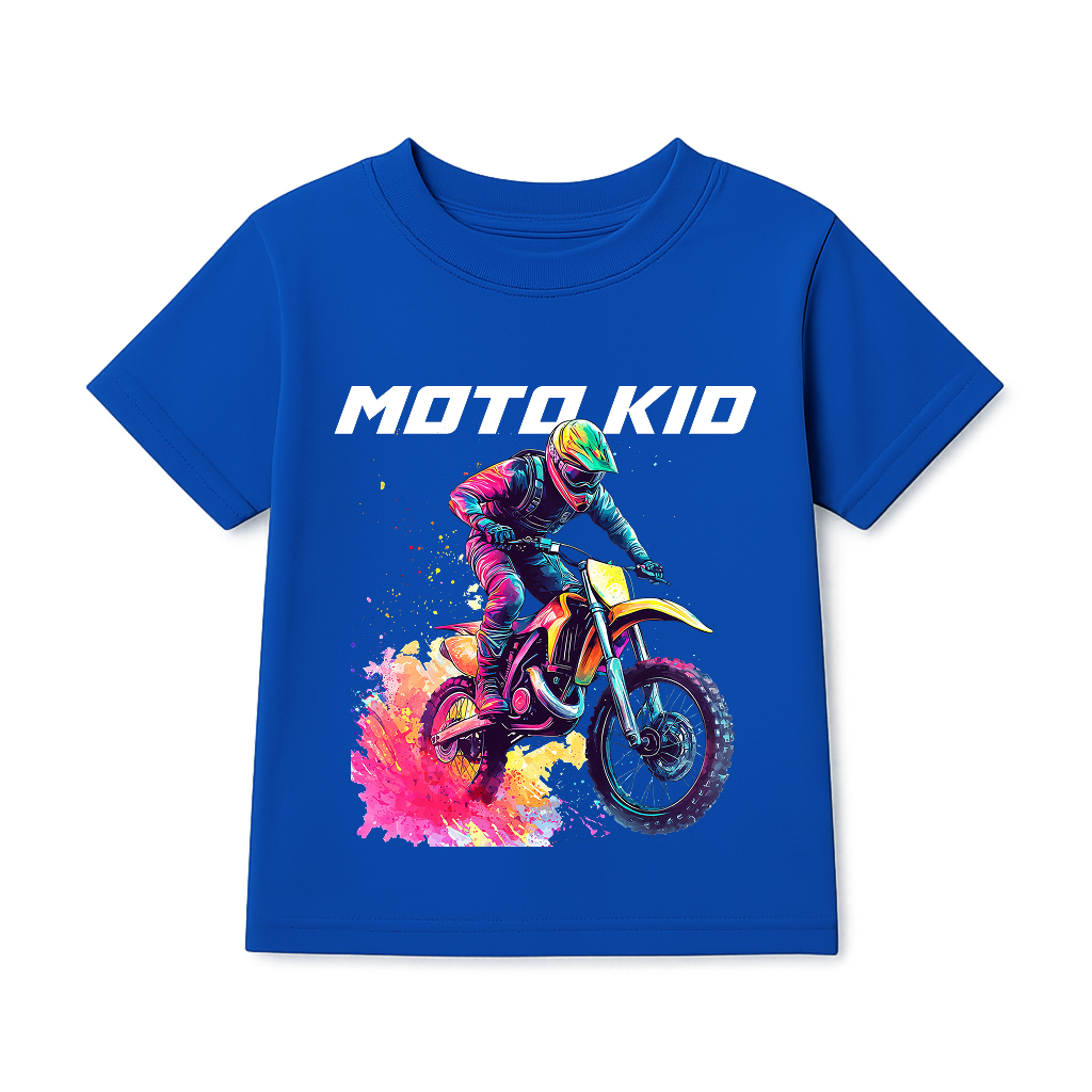 Kids Moto Kid T-Shirt | 100% Cotton | QALN