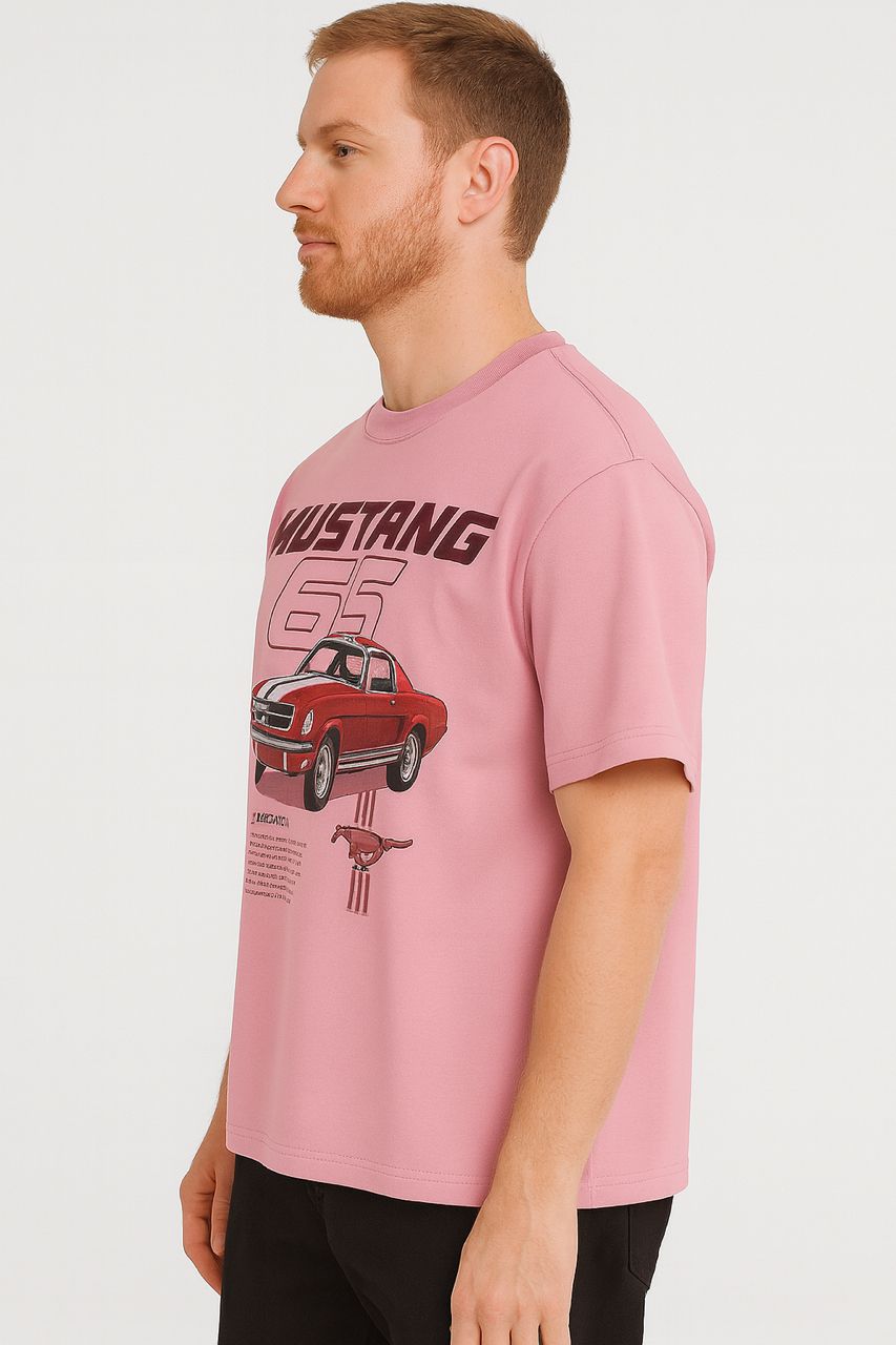Mustang 65 Oversized Graphic T-Shirt – Vintage Car Print