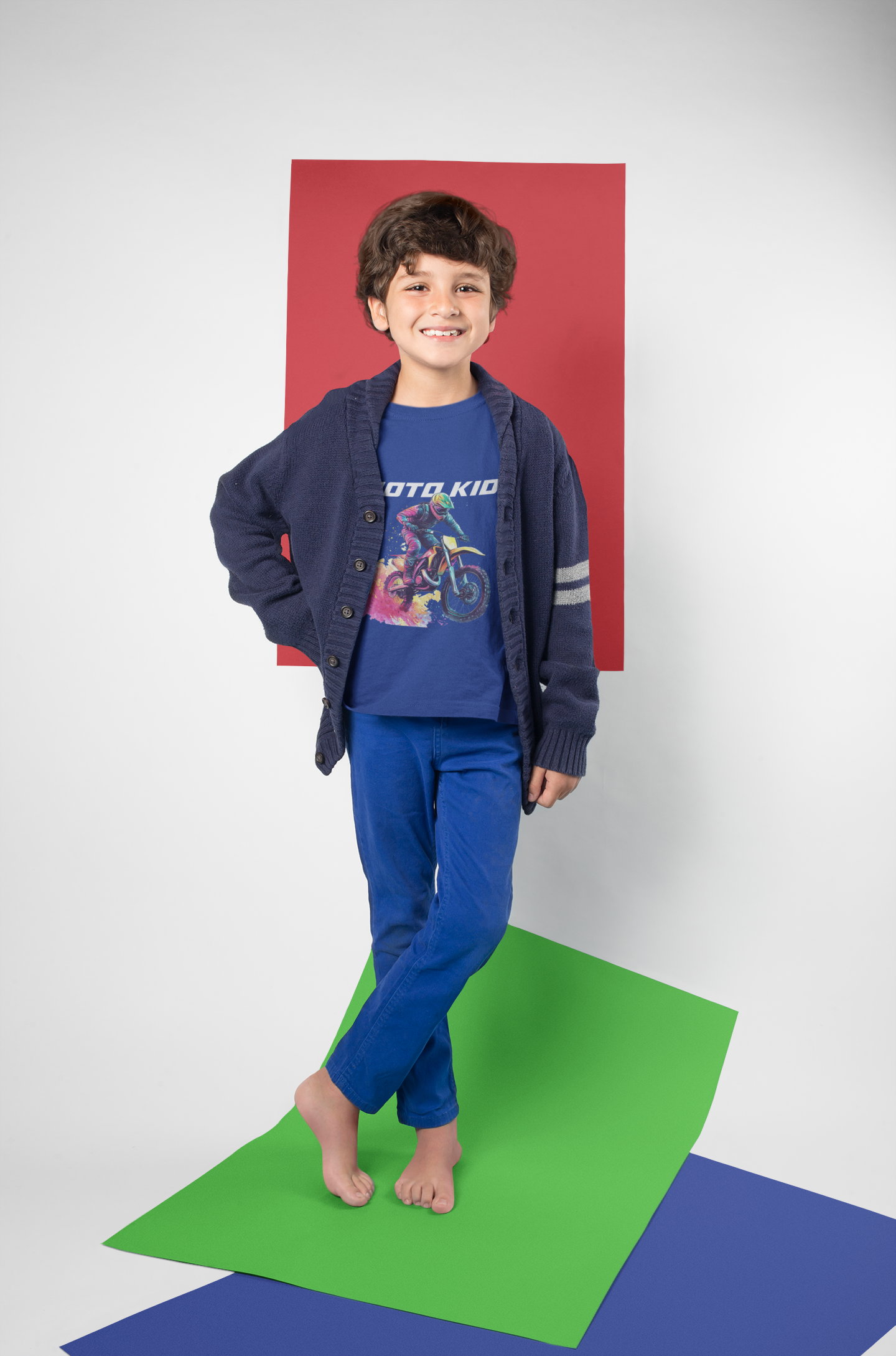 Kids Moto Kid T-Shirt | 100% Cotton | QALN
