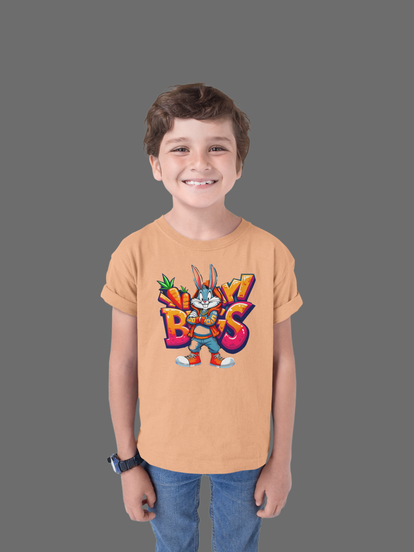 Kids Bugs Bunny 'Boss' T-Shirt | 100% Cotton | QALN