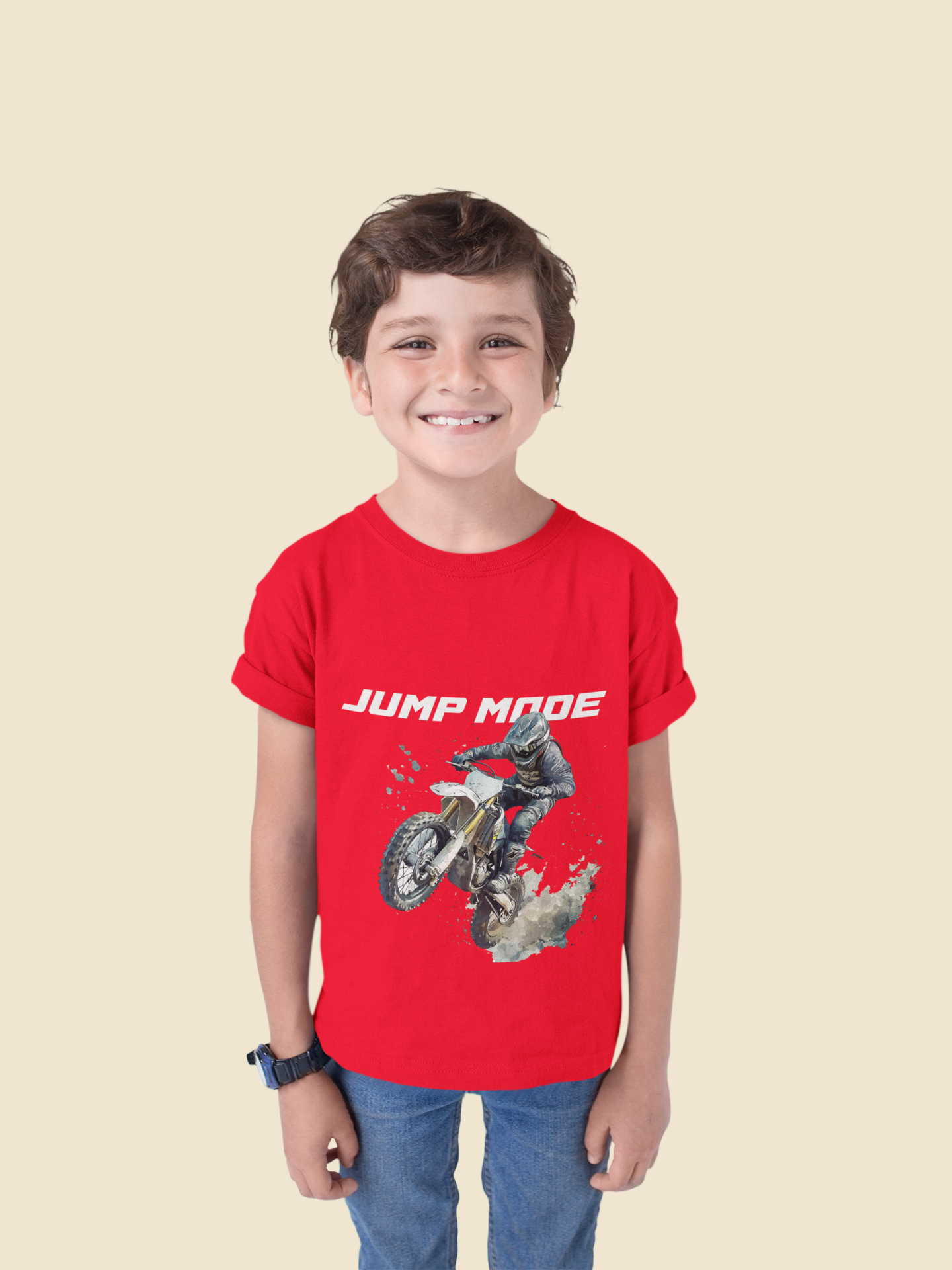 Kids Jump Mode T-Shirt | 100% Cotton | QALN