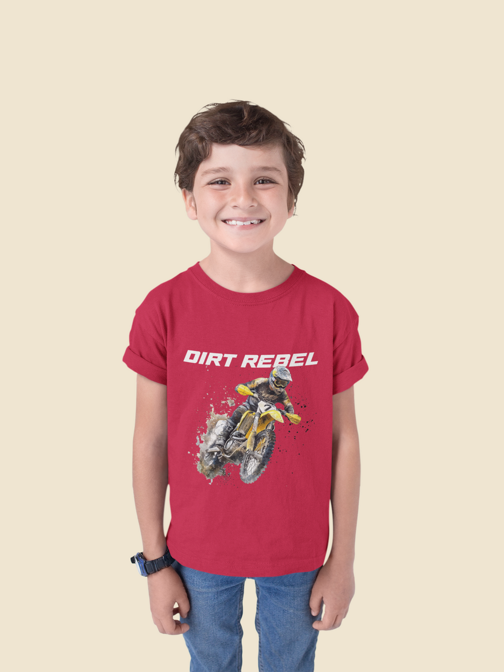 Kids Dirt Rebel T-Shirt | 100% Cotton | QALN