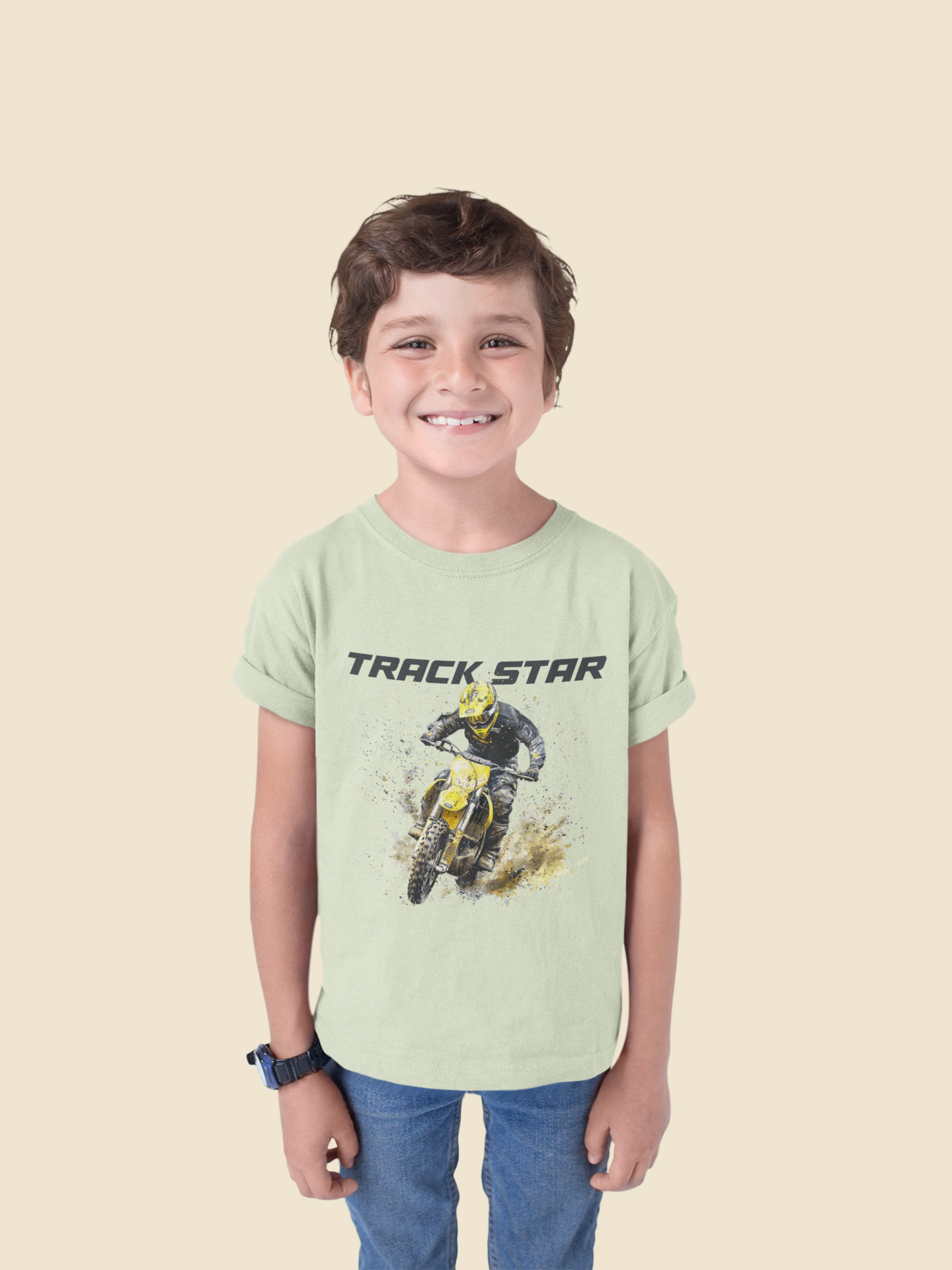 Kids Track Star T-Shirt | 100% Cotton | QALN