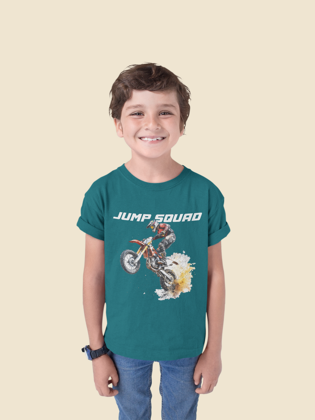 Kids Jump Squad T-Shirt | 100% Cotton | QALN