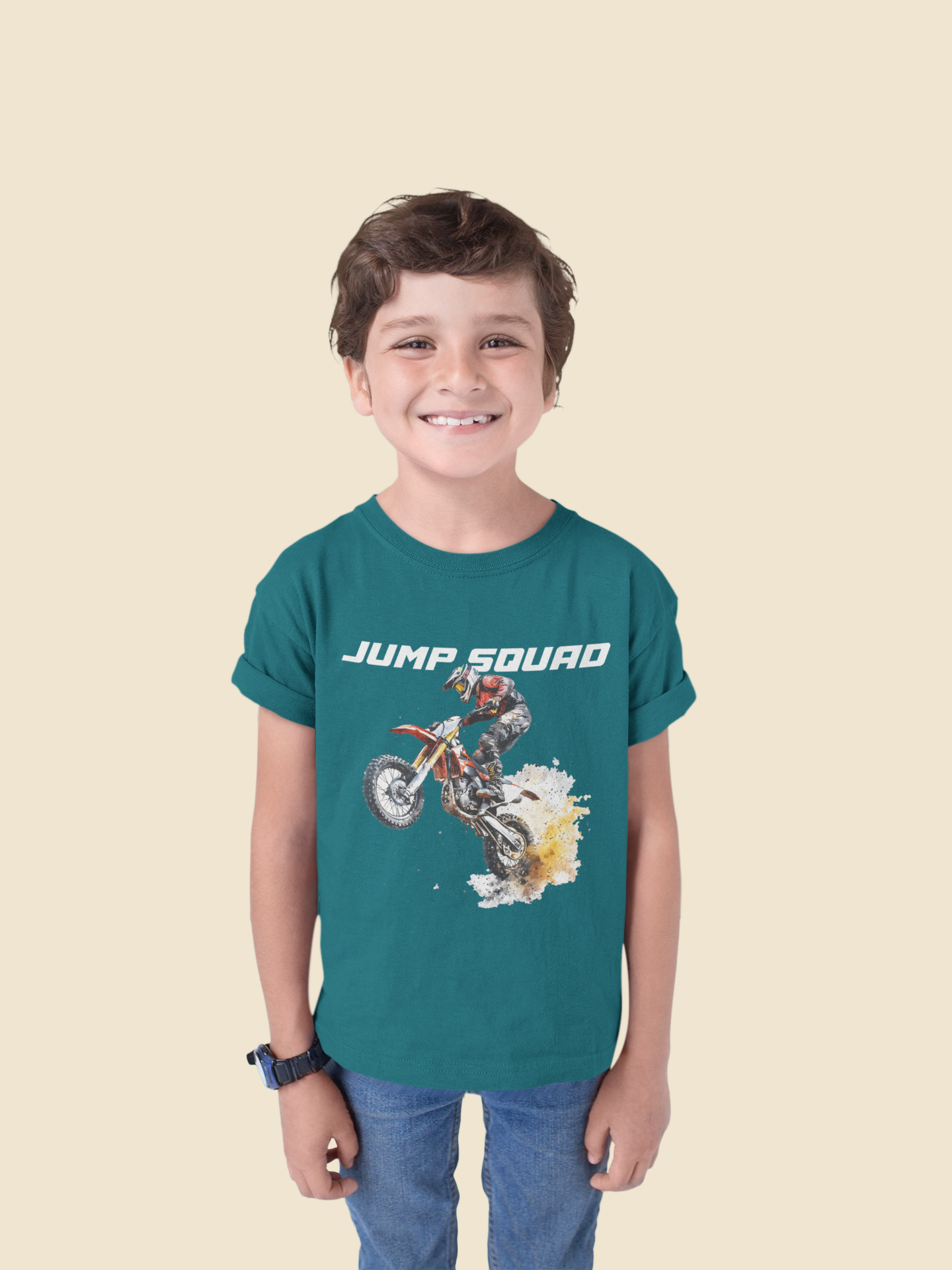 Kids Jump Squad T-Shirt | 100% Cotton | QALN